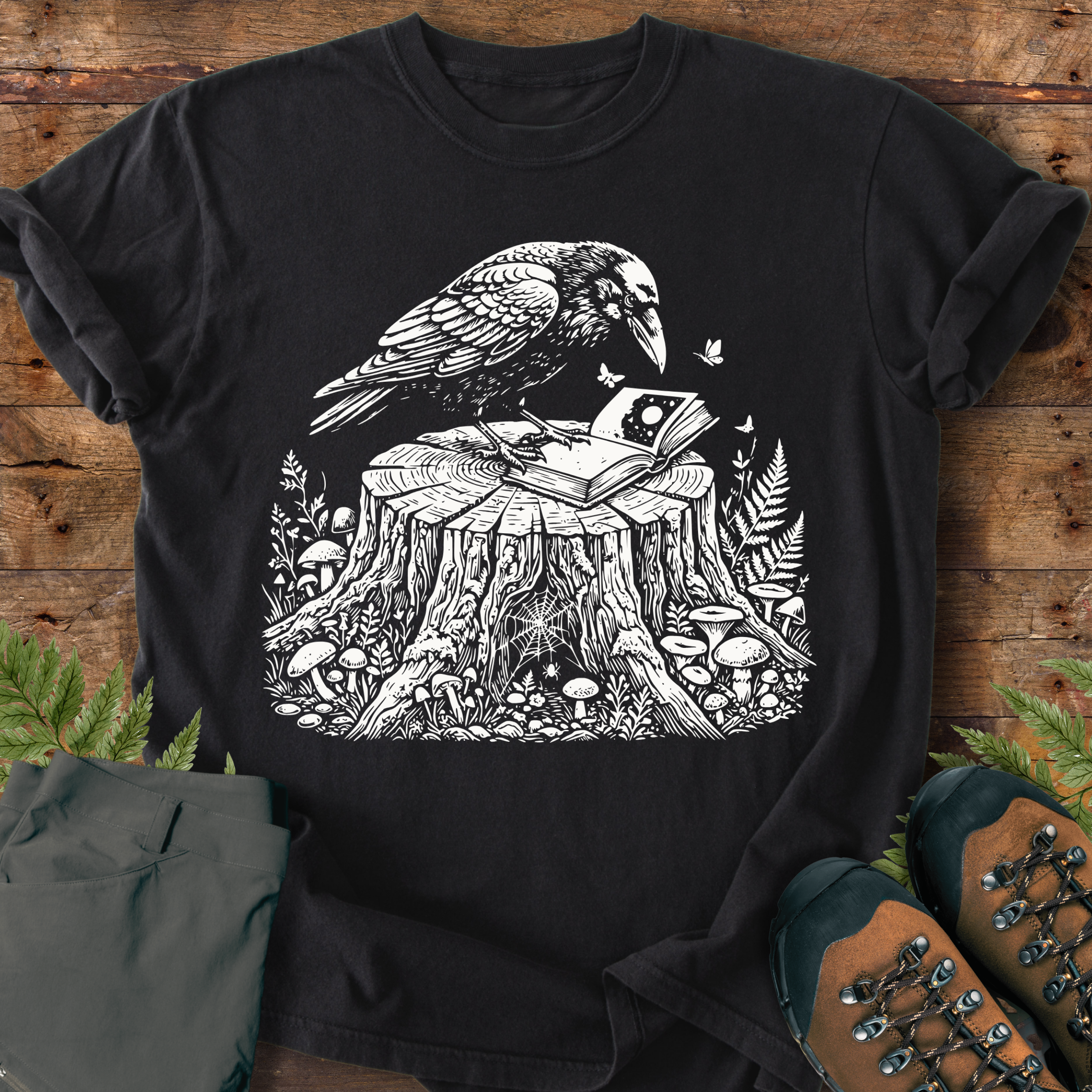 Raven & Book T-shirt