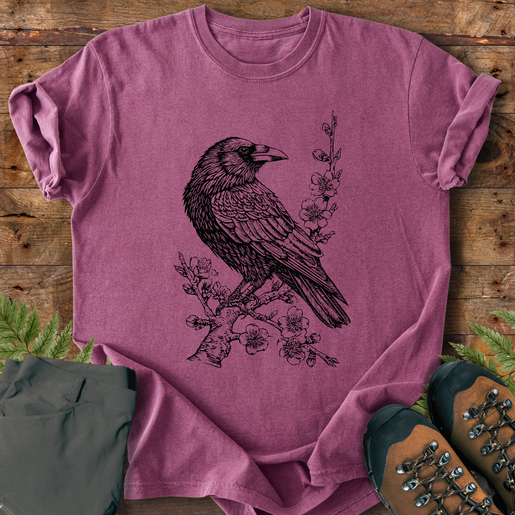 Raven Sakura Branch T-Shirt