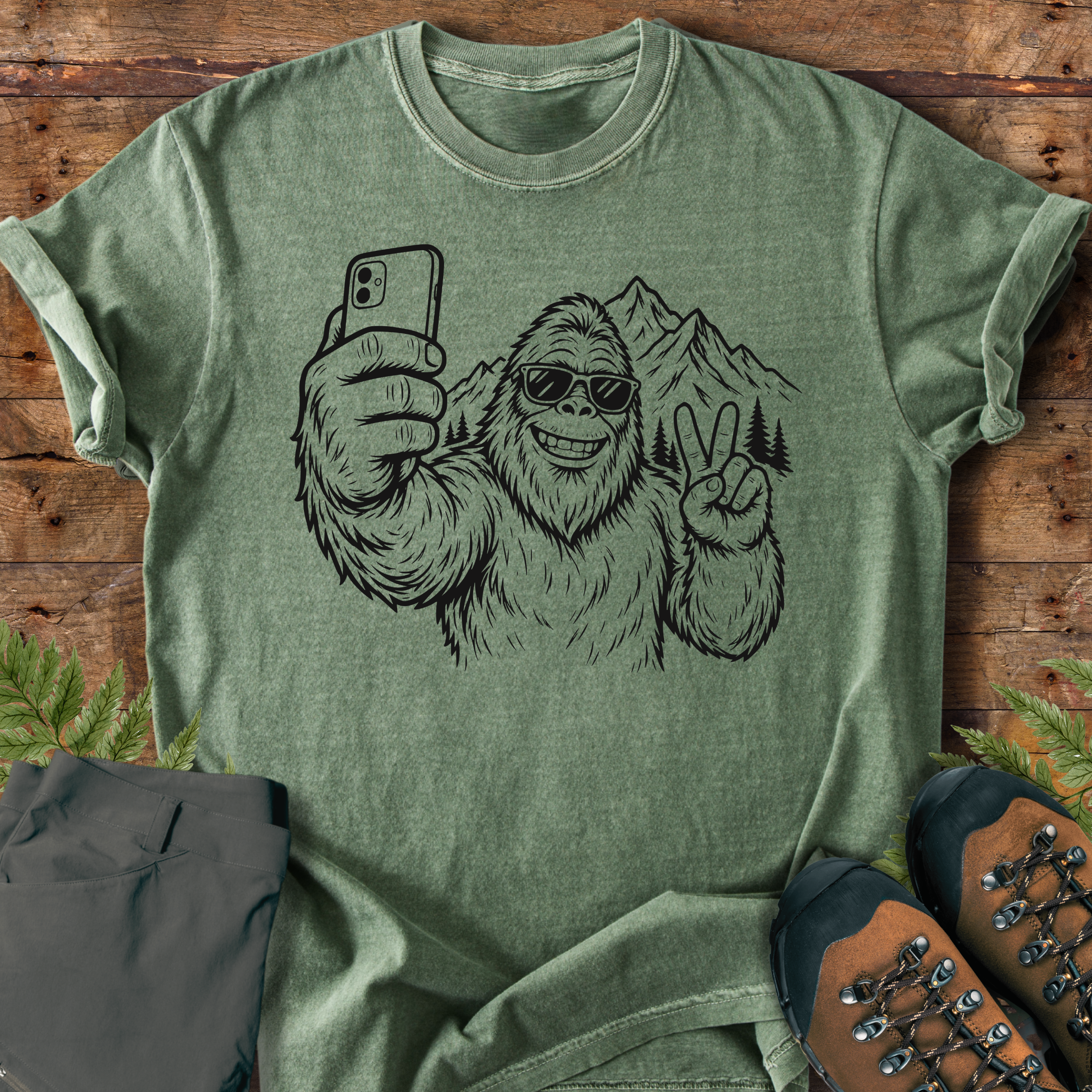 Sasquatch Selfie T-Shirt
