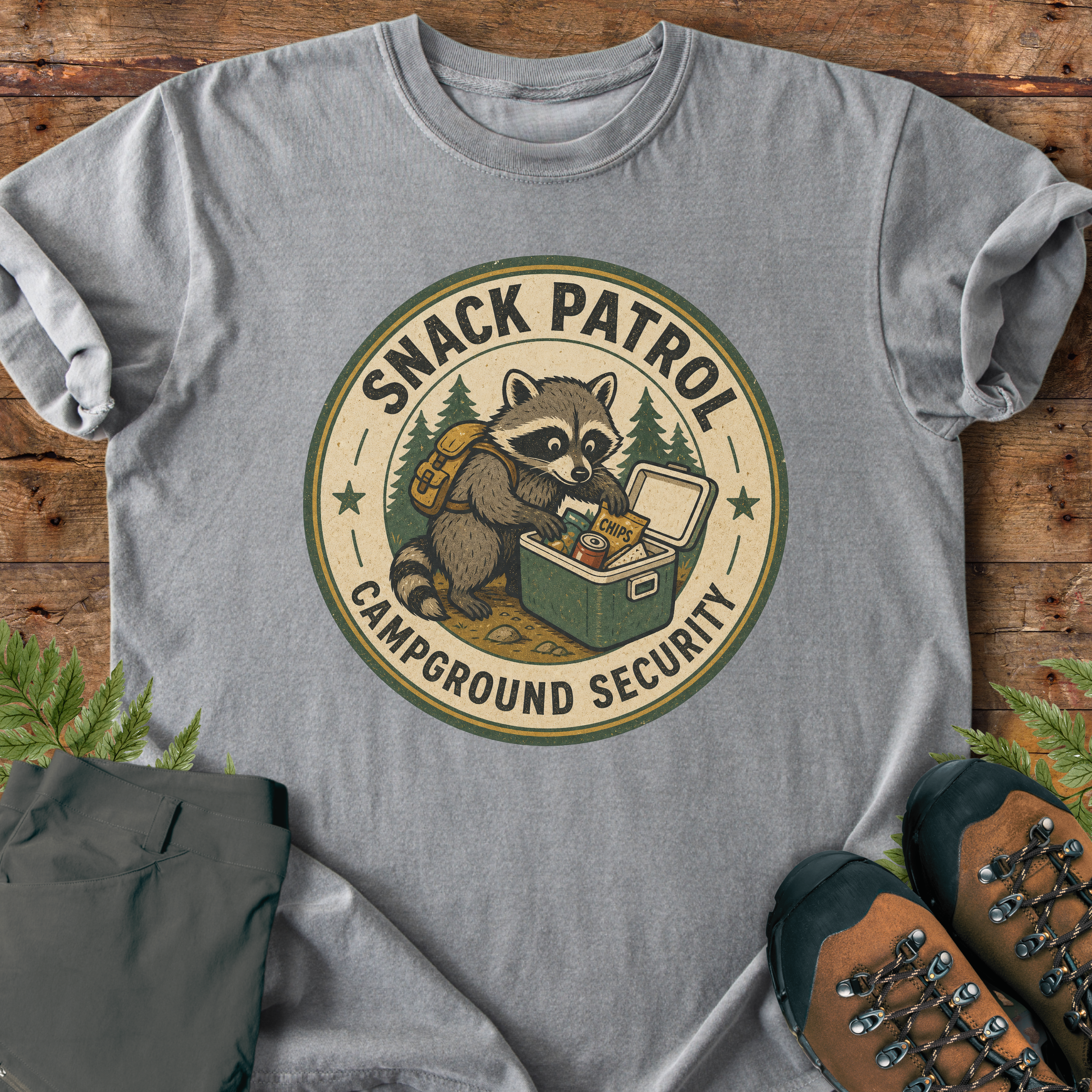 Snack Patrol Raccoon T-Shirt