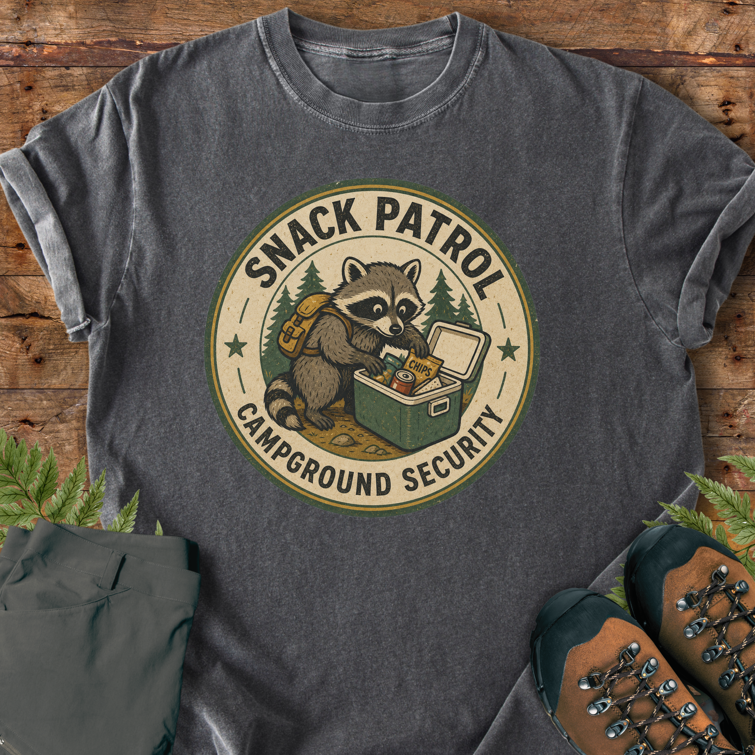 Snack Patrol Raccoon T-Shirt