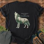 Howling Wolf Protect Wildlife T-Shirt