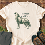 Howling Wolf Protect Wildlife T-Shirt