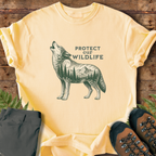 Howling Wolf Protect Wildlife T-Shirt