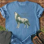 Howling Wolf Protect Wildlife T-Shirt
