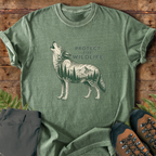 Howling Wolf Protect Wildlife T-Shirt