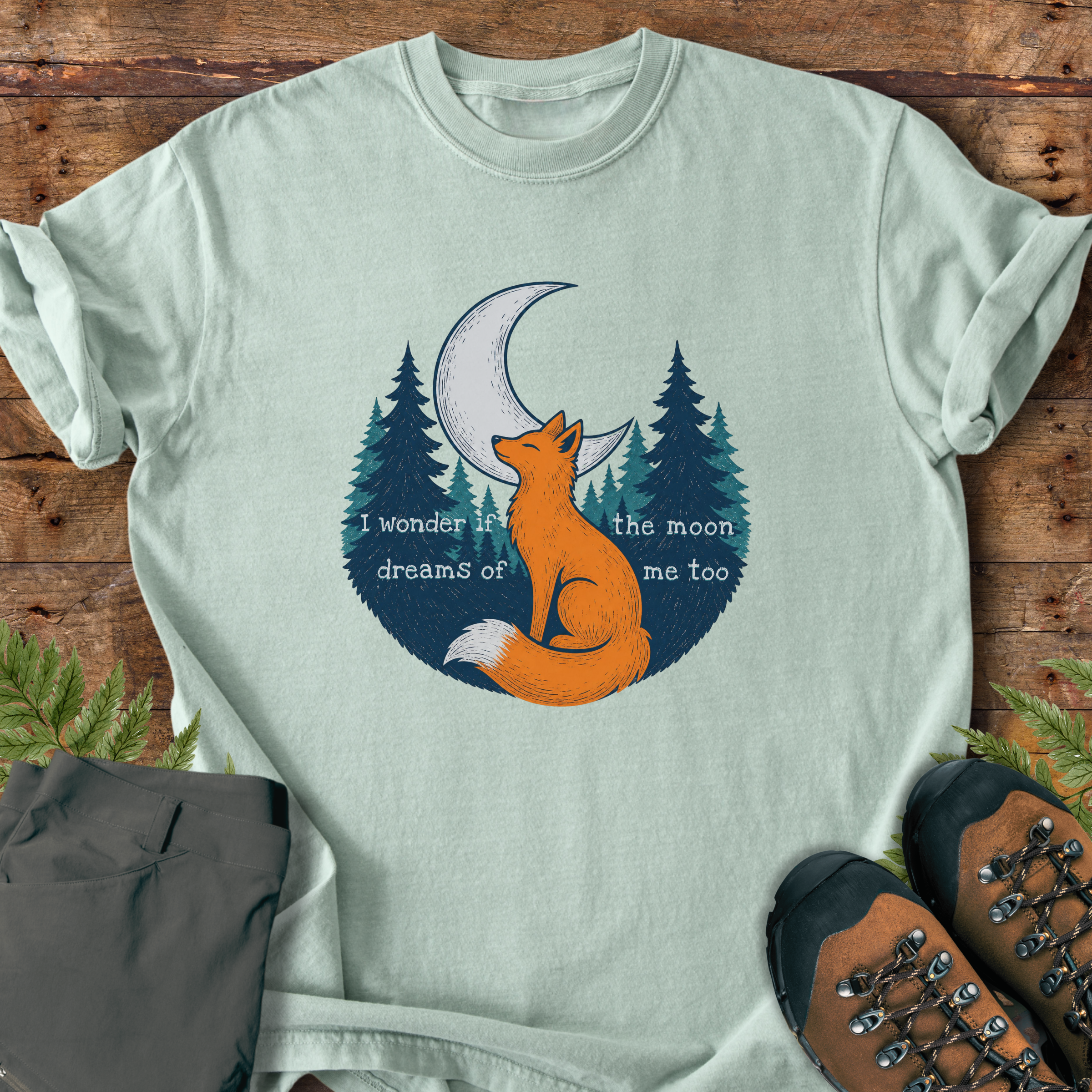 Fox Moon Dreaming T-Shirt