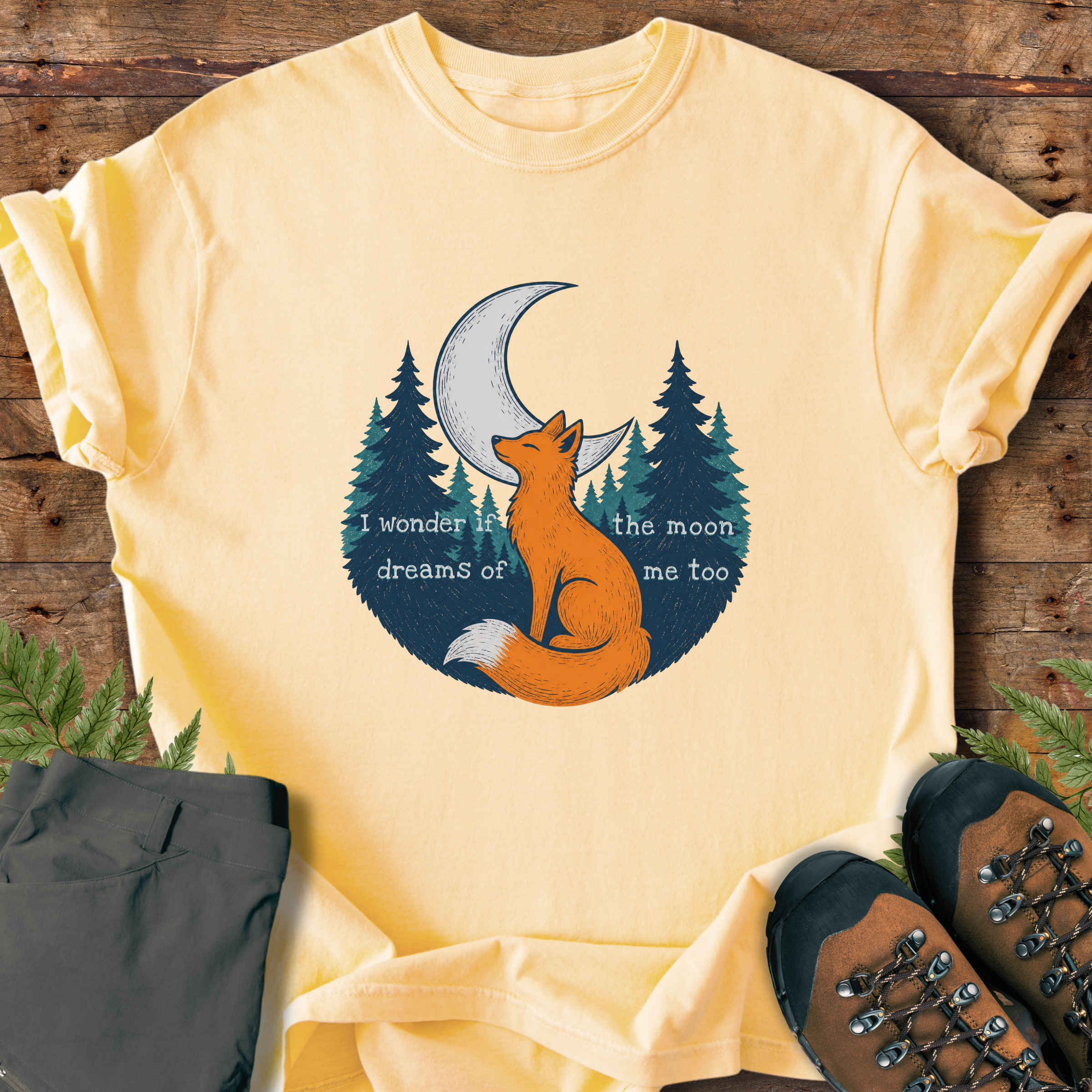 Fox Moon Dreaming T-Shirt