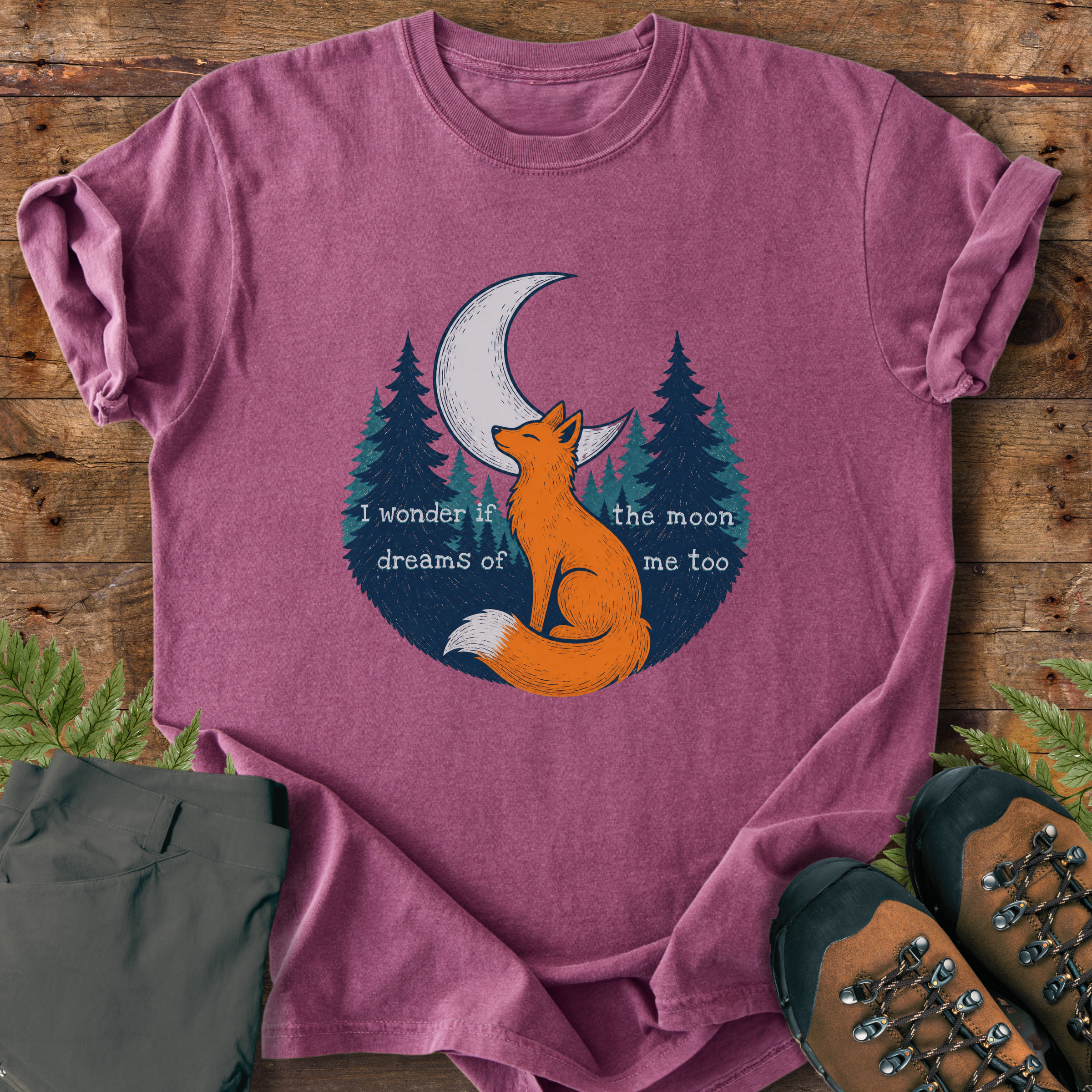 Fox Moon Dreaming T-Shirt