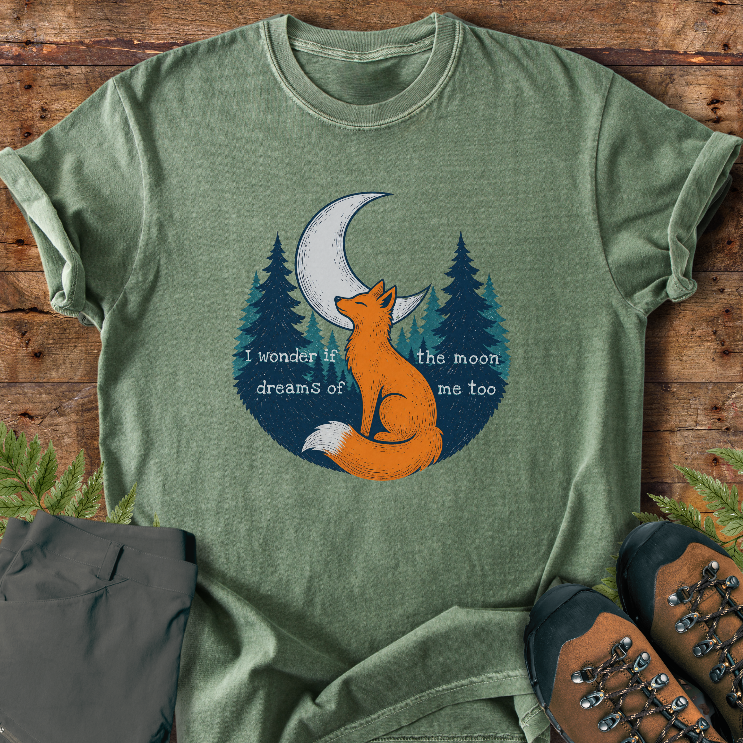 Fox Moon Dreaming T-Shirt