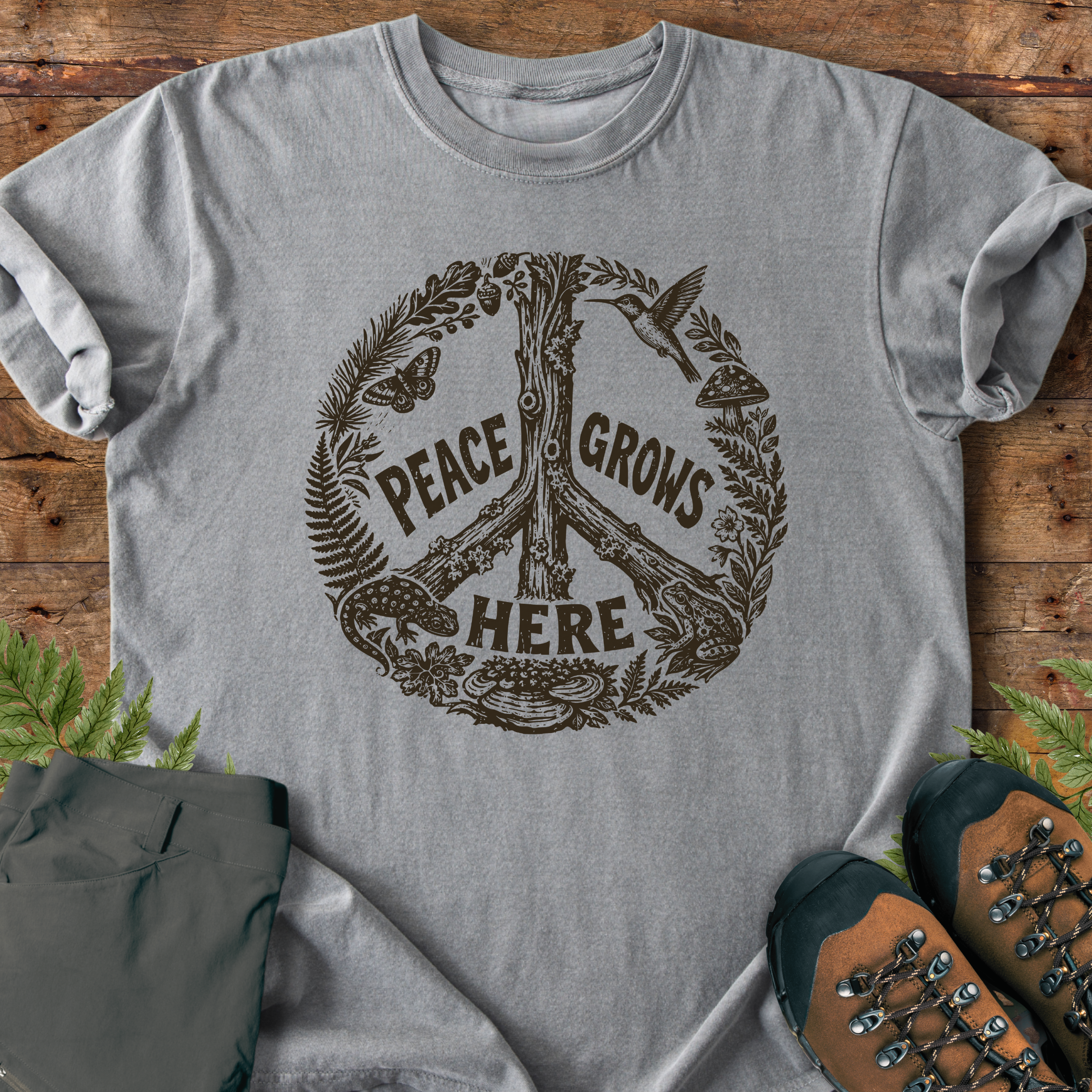 Peace Grows Here T-Shirt