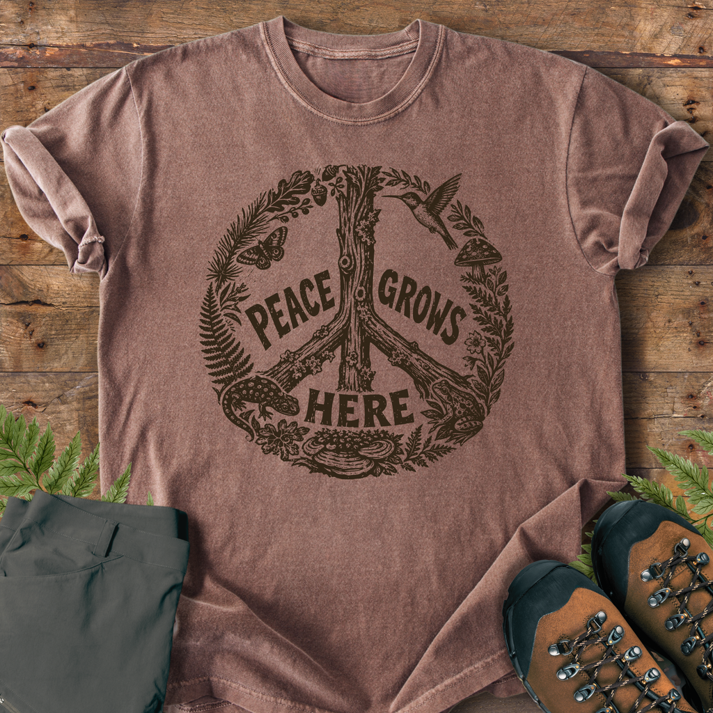 Peace Grows Here T-Shirt