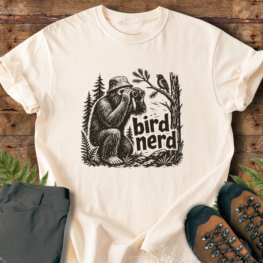 Bigfoot Bird Nerd T-Shirt
