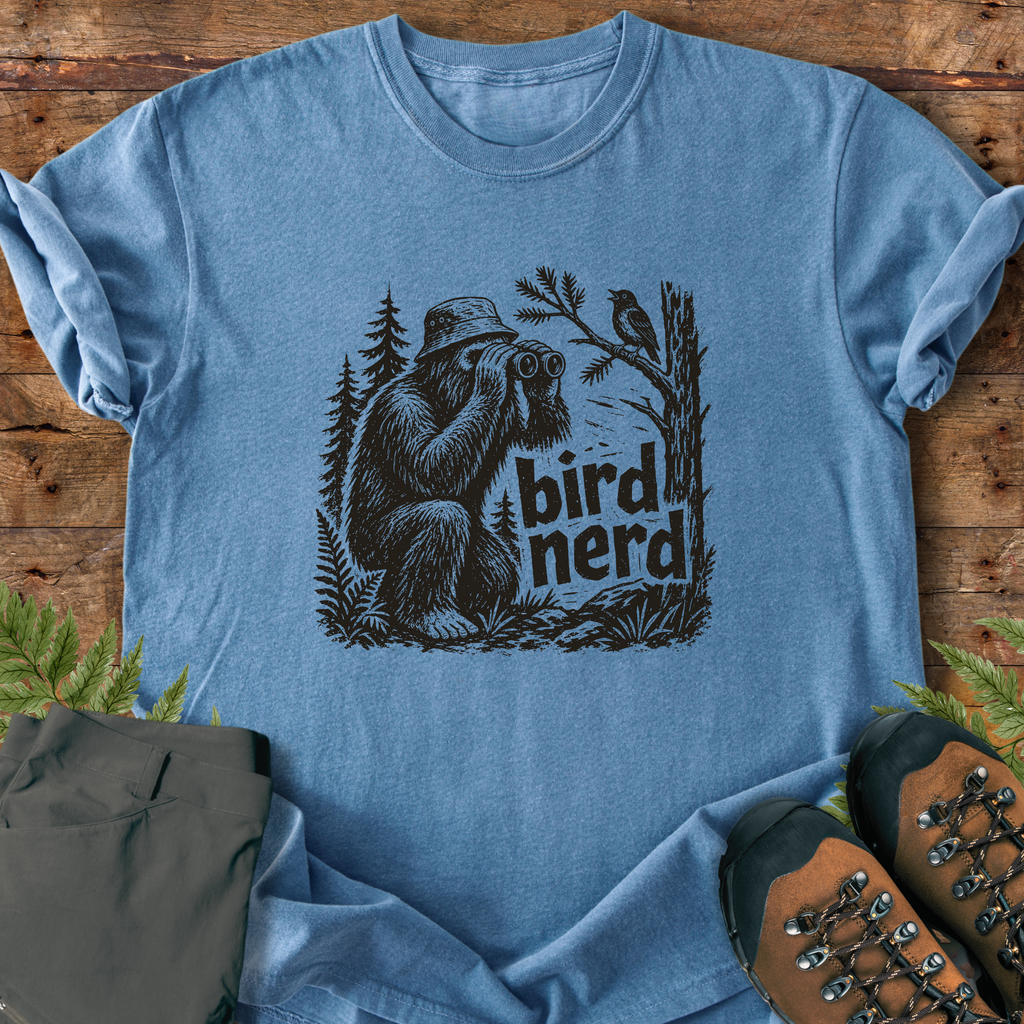 Bigfoot Bird Nerd T-Shirt