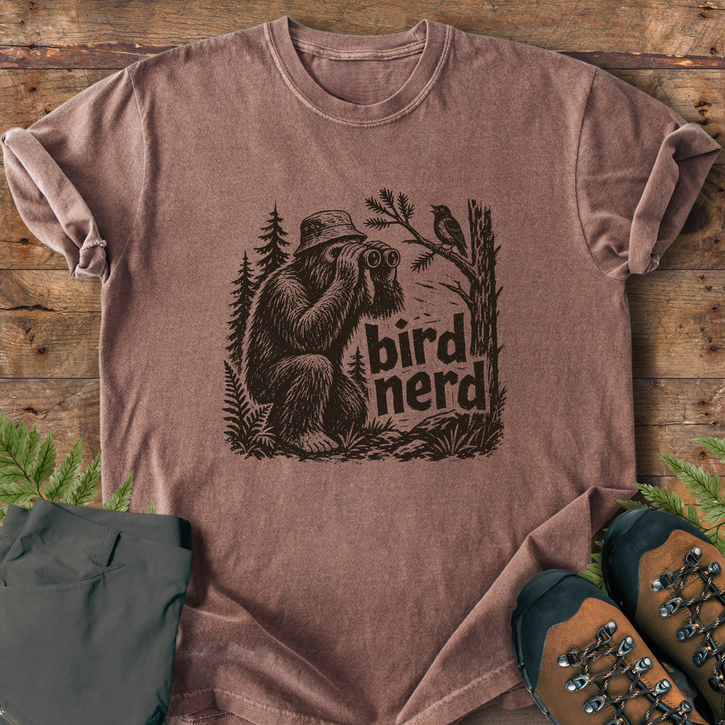 Bigfoot Bird Nerd T-Shirt