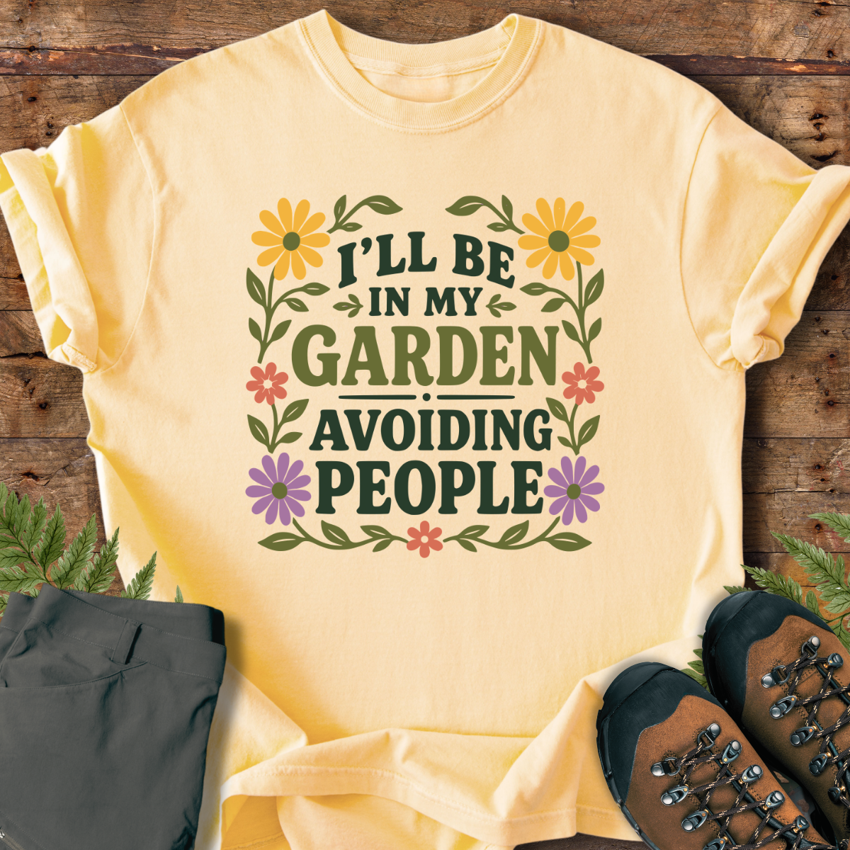 Garden Avoiding People T-Shirt