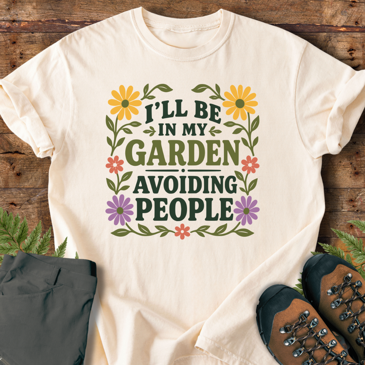 Garden Avoiding People T-Shirt