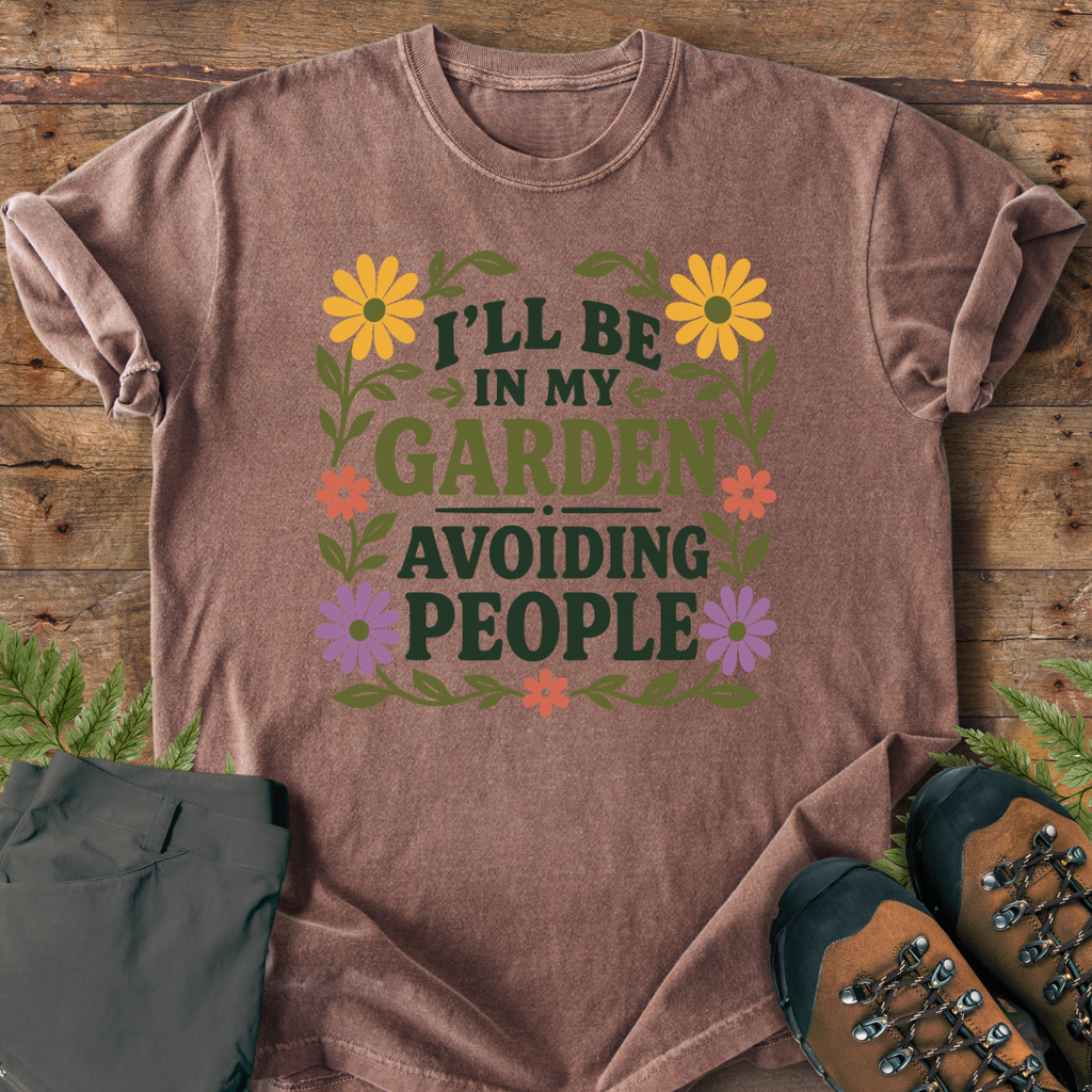 Garden Avoiding People T-Shirt
