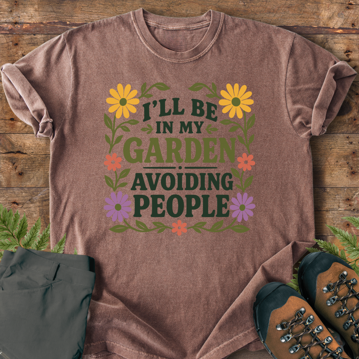 Garden Avoiding People T-Shirt