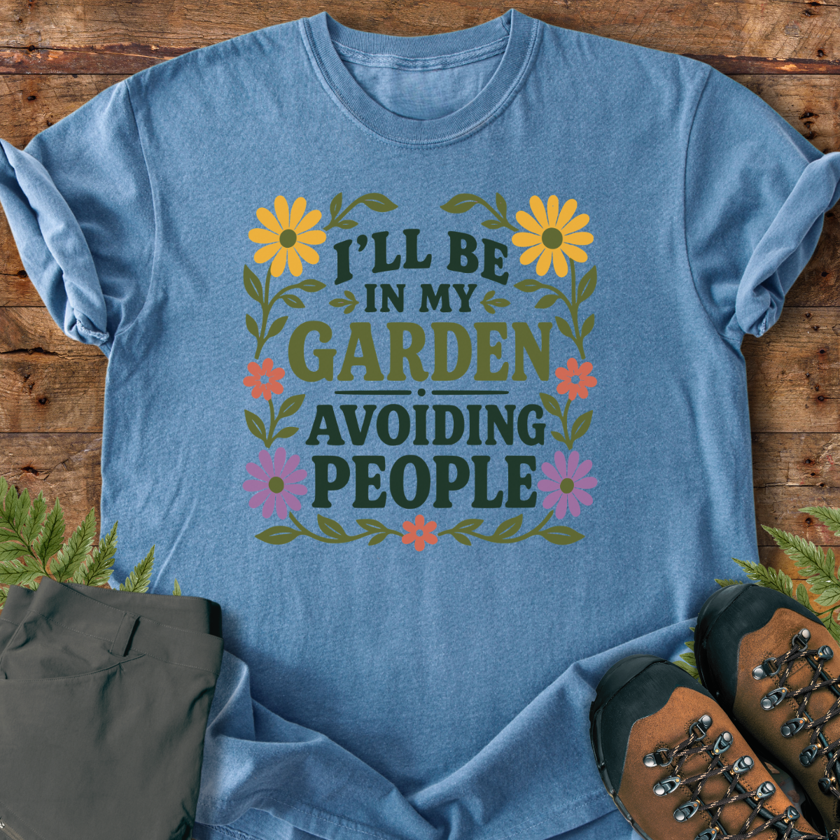 Garden Avoiding People T-Shirt