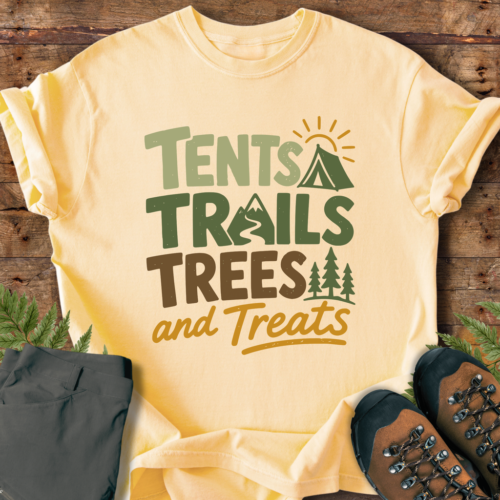 Tents Trails Treats T-Shirt
