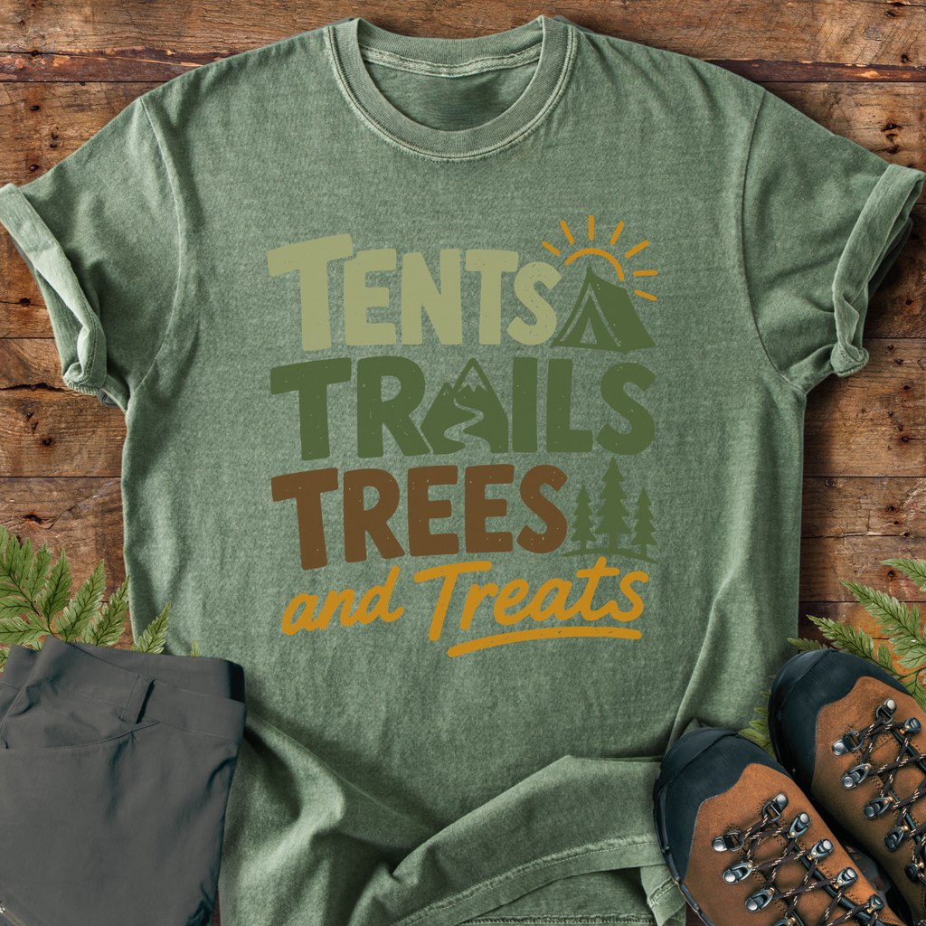 Tents Trails Treats T-Shirt